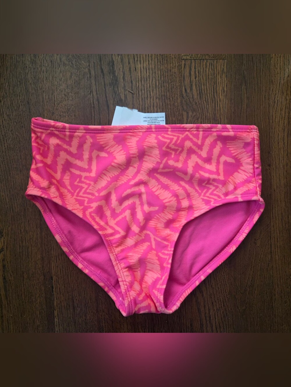 New Art Class Girls Medium/8 Pink Patterned Swim Bottoms